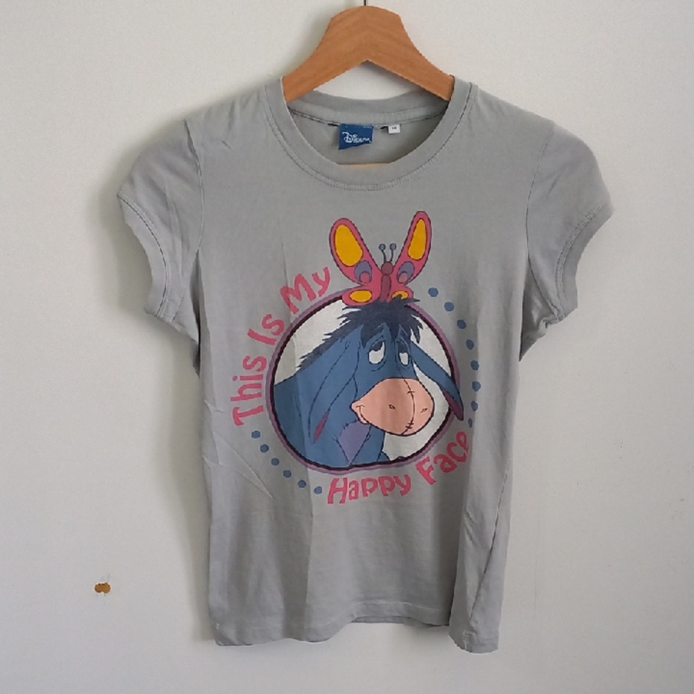 Disney Gray Eeyore Easter Short Sleeve Tee